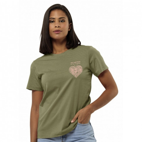 Фото Жіноча футболка Jack Wolfskin DISCOVER HEART T W 1809701_4511 - зображення 1