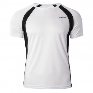 Чоловіча спортивна футболка HI-TEC MAVEN-WHITE/BLACK