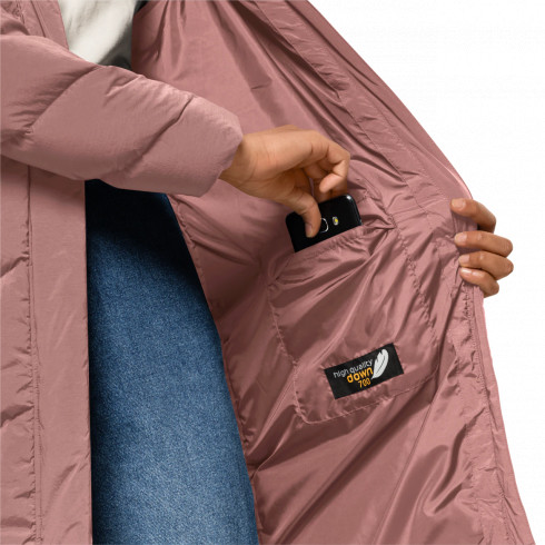 Фото Напівпальто жіноче пухове Jack Wolfskin MARIENPLATZ COAT W 1206971_3068 - зображення 5