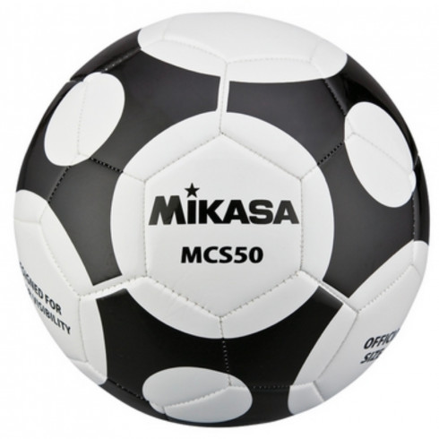 Фото М'яч футбольний Mikasa MCS50-WBK - зображення 1