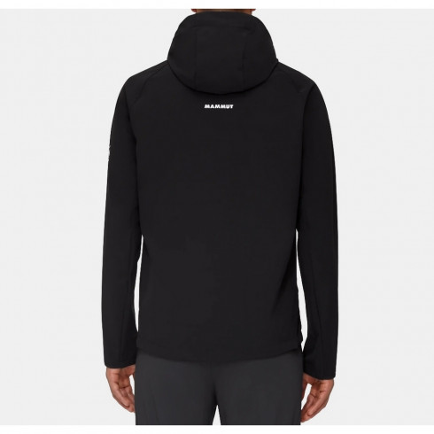 Фото Чоловіча куртка для туризму Mammut Ultimate Comfort SO Hooded Jacket 1011-01910-BLAC - зображення 3