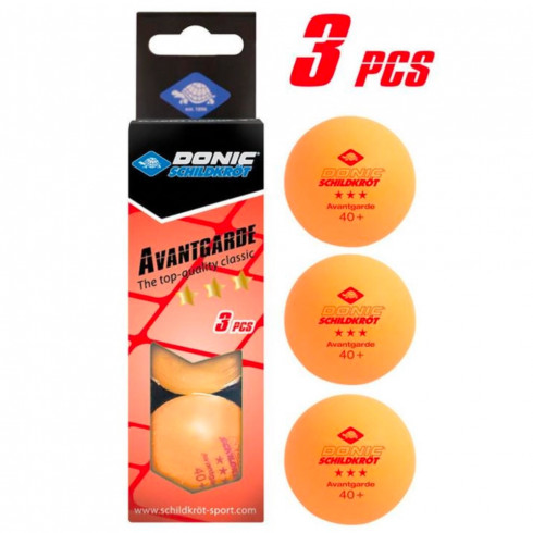 Фото Набір м'ячів для настільного тенісу Donic Schildkrot 3-Star Avantgarde ball Poly 40+ 608338 - зображення 2