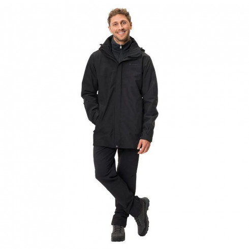 Фото Чоловіча куртка для туризму VAUDE Me Idris 3in1 Parka III V42435-BLAC - зображення 4