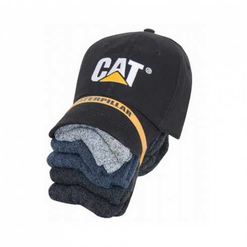 Чоловічій комплект: кепка з козирком і 6 пар шкарпеток Caterpillar 1490005-901 - зображення 3 Фото Чоловічій комплект: кепка з козирком і 6 пар шкарпеток Caterpillar 1490005-901 - зображення 3