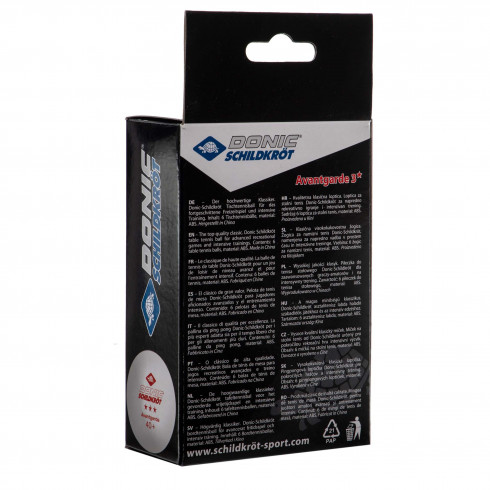 Фото Набір м'ячів для настільного тенісу Donic Schildkrot 3-Star Avantgarde ball Poly 40+ 608533 - зображення 2