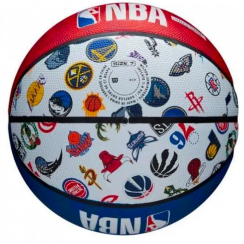 Фото М'яч баскетбольний Wilson NBA ALL TEAM BSKT RWB WTB1301XBNBA - зображення 2