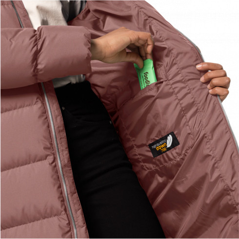 Фото Напівпальто жіноче пухове Jack Wolfskin FROZEN PALACE COAT W 1204132_3068 - зображення 4