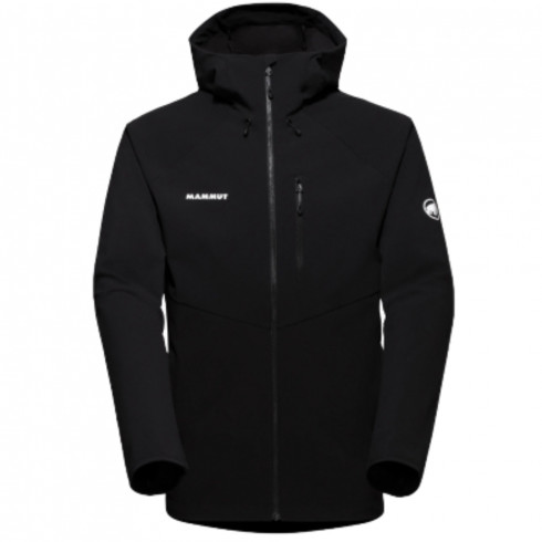 Фото Чоловіча куртка для туризму Mammut Ultimate Comfort SO Hooded Jacket 1011-01910-BLAC - зображення 4