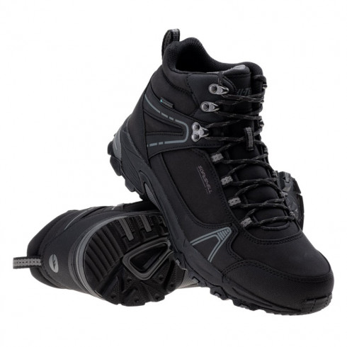 Фото Чоловічі трекінгові черевики HI-TEC HAPITER MID WP-BLACK/MID GREY - зображення 4