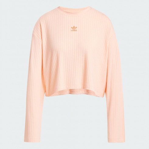 Фото Жіночій укорочений лонгслів Adidas Essentials Wide Rib Originals JD5122 - зображення 1