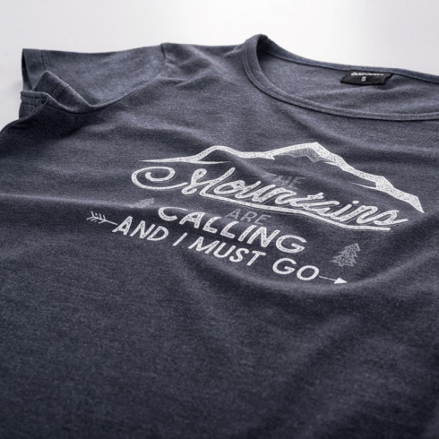 Фото Жіноча футболка HI-TEC LADY NULIS-BLUE NIGHTS MELANGE - зображення 4