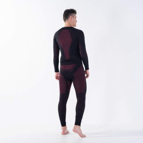Фото Кальсони чоловічі HI-TEC HIGLO BOTTOM-BLACK/DARK RED - зображення 2