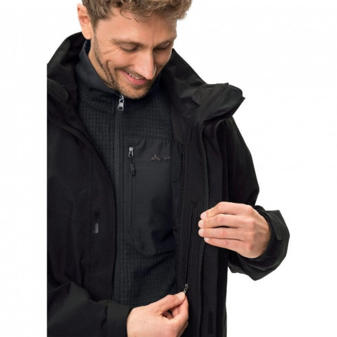 Фото Чоловіча куртка для туризму VAUDE Me Idris 3in1 Parka III V42435-BLAC - зображення 2