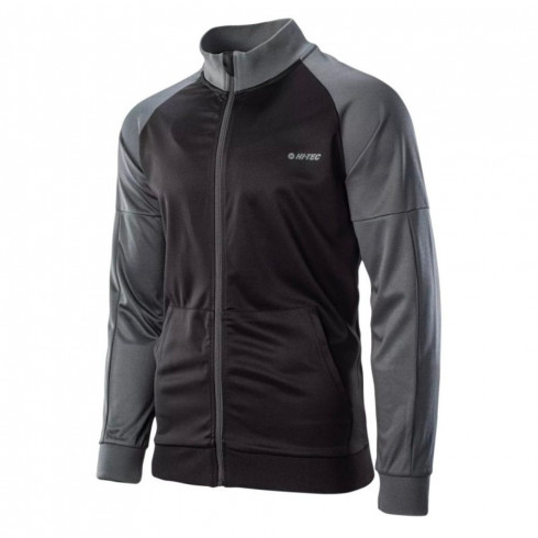 Фото Чоловіча спортивна кофта HI-TEC DELIAN-BLACK/IRON GATE - зображення 2
