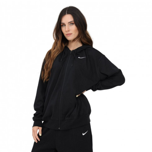 Фото Жіноча толстовка Nike W NSW JRSY OS FZ HOODIE DM6415-010 - зображення 4