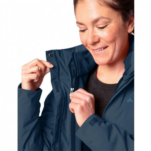 Фото Жіноча куртка для туризму VAUDE Wo Rosemoor 3in1 Jacket V42046-SEA - зображення 4