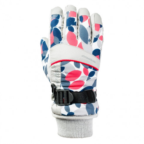 Фото Дитячі гірськолижні рукавички HI-TEC KELLY JR-MIC CHIP/ROS RD/BT RD - зображення 3