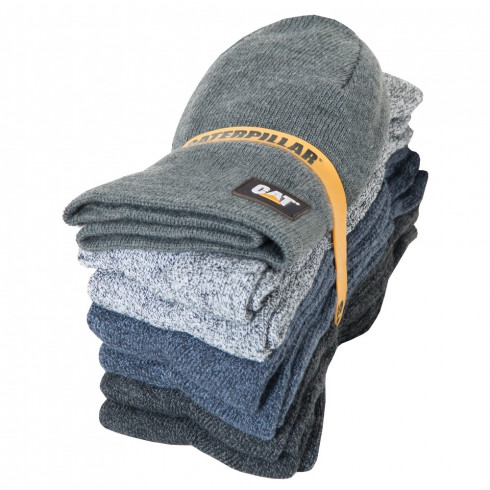 Чоловічій комплект: 6 пар в'язаних шкарпеток та шапка Caterpillar 1490006-901 - зображення 3 Фото Чоловічій комплект: 6 пар в'язаних шкарпеток та шапка Caterpillar 1490006-901 - зображення 3