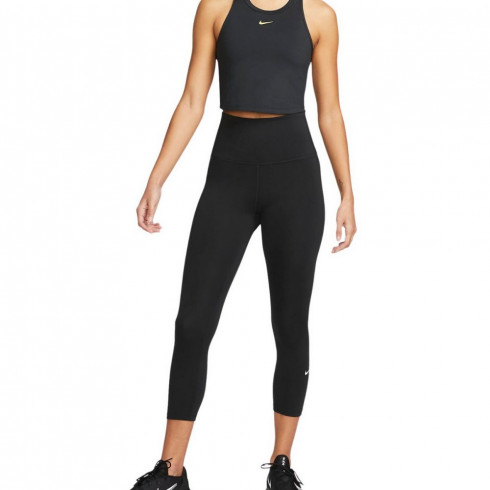 Фото Жіночі лосини Nike W NK ONE DF HR CROP TGHT DM7276-010 - зображення 4