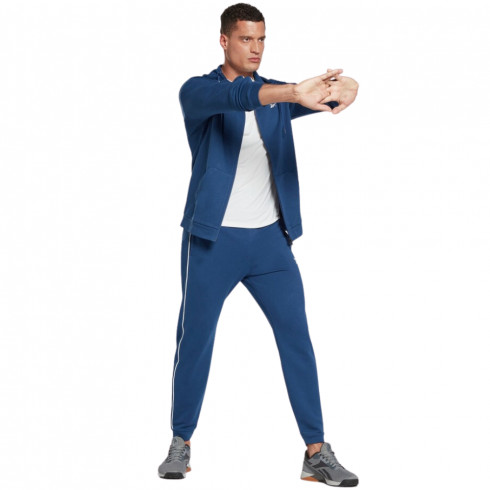 Фото Куртка чоловіча REEBOK WORKOUT READY PIPING ZIP-UP HA1073 - зображення 4