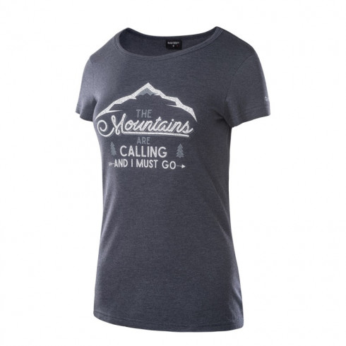 Фото Жіноча футболка HI-TEC LADY NULIS-BLUE NIGHTS MELANGE - зображення 2