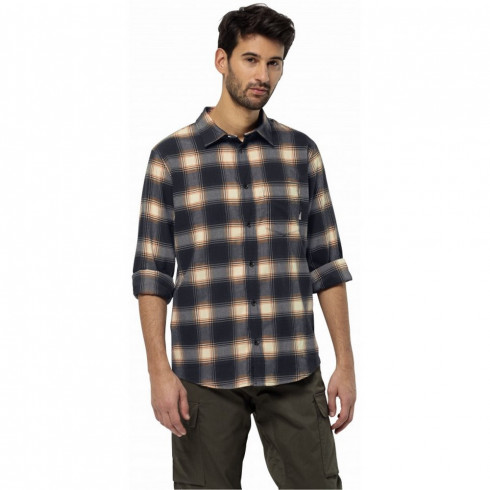 Чоловіча сорочка з довгим рукавом Jack Wolfskin WANDERWEG SHIRT M 1403801_C0413 - зображення 2 Фото Чоловіча сорочка з довгим рукавом Jack Wolfskin WANDERWEG SHIRT M 1403801_C0413 - зображення 2