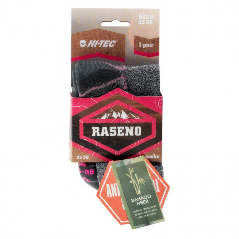Фото Шкарпетки жіночі HI-TEC RASENO-GREY/LIGHT GRE/PIN/FUCHS - зображення 3