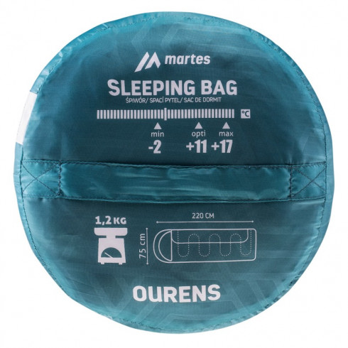 Фото Спальний мішок MARTES OURENS-BLACK/BALTIC - зображення 4