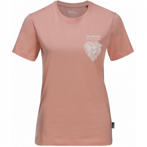 Фото Жіноча футболка Jack Wolfskin DISCOVER HEART T W 1809701_2919 - зображення 4