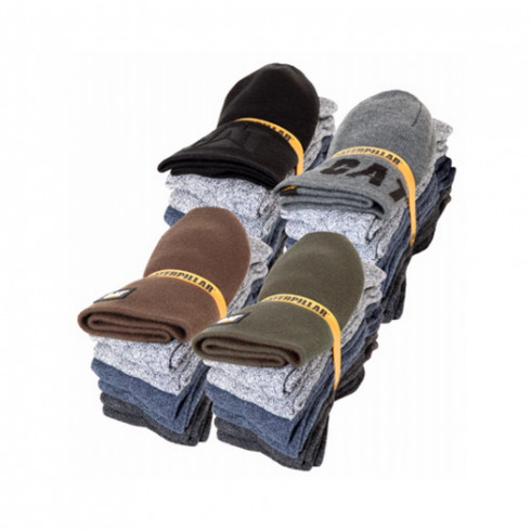 Чоловічій комплект: 6 пар в'язаних шкарпеток та шапка Caterpillar 1490006-901 - зображення 2 Фото Чоловічій комплект: 6 пар в'язаних шкарпеток та шапка Caterpillar 1490006-901 - зображення 2