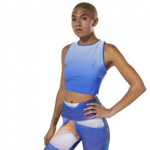 Фото Жіночий спортивний кроп-топ Reebok Yoga Ombre DU4482 - зображення 2