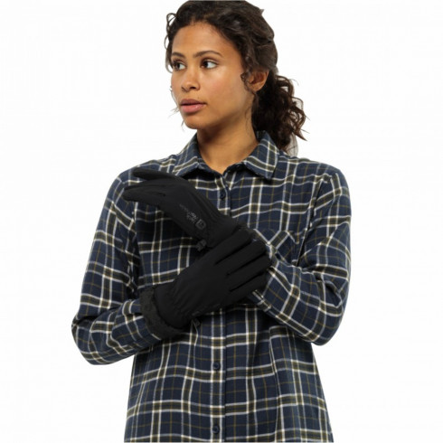 Жіночі рукавички Jack Wolfskin HIGHLOFT GLOVE WOMEN 1901086_6000 - зображення 2 Фото Жіночі рукавички Jack Wolfskin HIGHLOFT GLOVE WOMEN 1901086_6000 - зображення 2