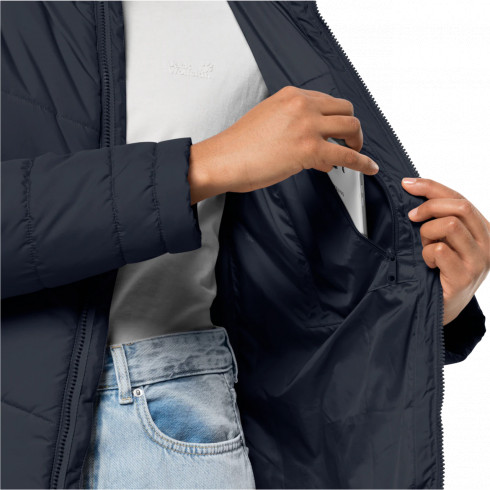 Фото Напівпальто жіноче Jack Wolfskin NORTH YORK COAT W 1205501_1010 - зображення 4