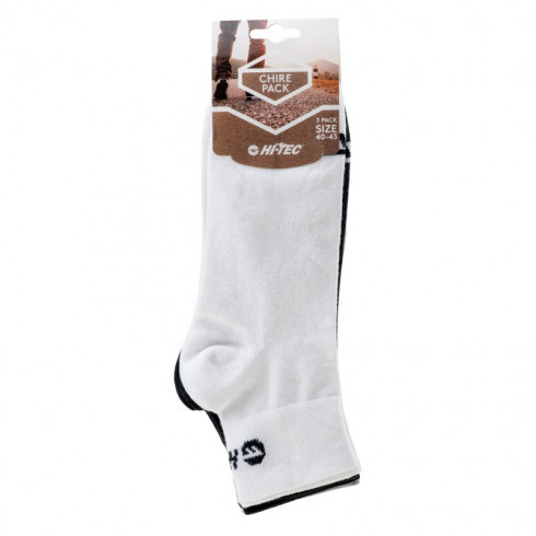 Фото Шкарпетки літні HI-TEC CHIRE PACK-WHT/BLK/GREY MELNG - зображення 3