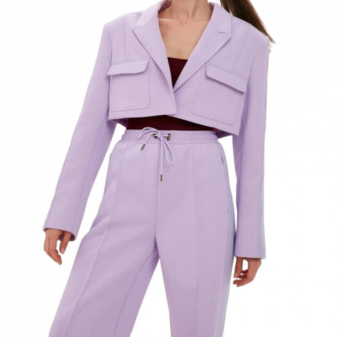 Фото Жіночий укорочений піджак Adidas IVY Park Purple Glow HC8171 - зображення 6