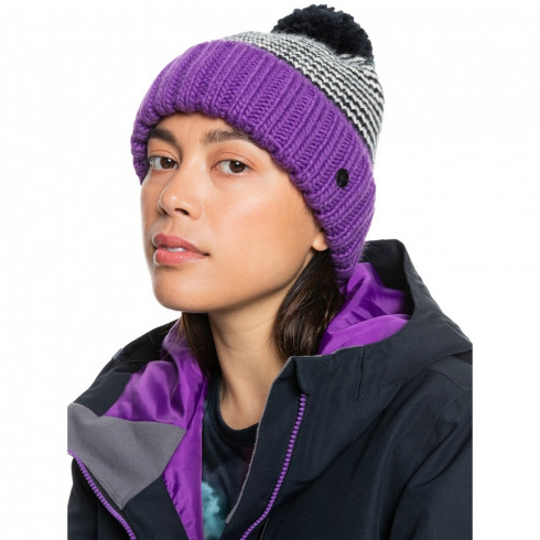 Фото Жіноча шапка ROXY FROZENFALLBEANI HDWR ERJHA03872-PPR0 - зображення 3