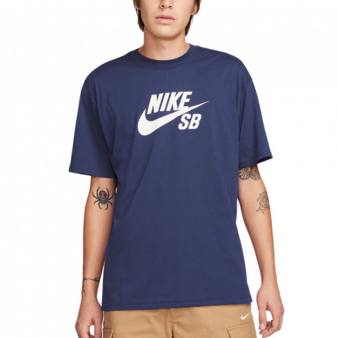 Фото Чоловіча футболка Nike Sb Logo Skate T-Shirt White CV7539-411 - зображення 1