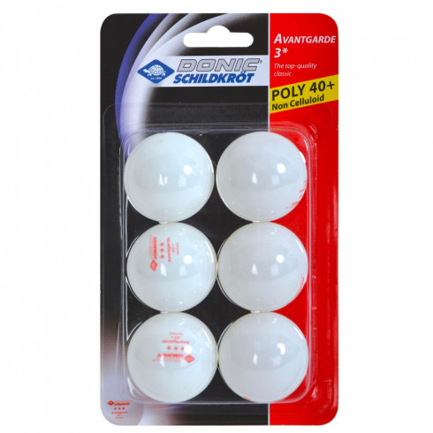 Фото Набір м'ячів для настільного тенісу Donic Schildkrot 3-Star Avantgarde ball Poly 40+ 608530 - зображення 2