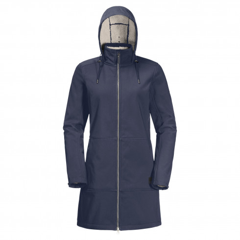 Фото Напівпальто жіноче Jack Wolfskin WINDY VALLEY COAT W 1306711_1010 - зображення 4