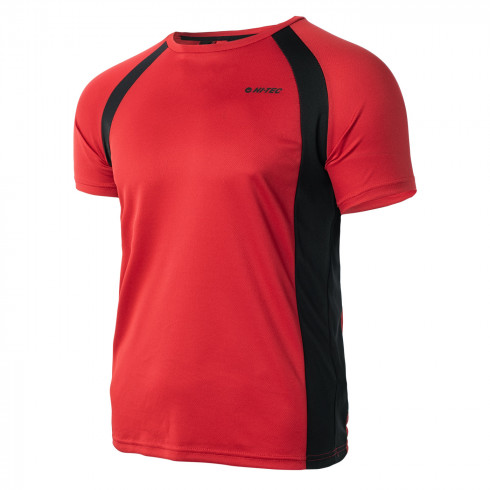 Фото Чоловіча спортивна футболка HI-TEC MAVEN-SALSA/BLACK - зображення 2