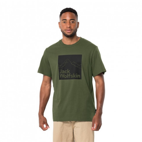 Фото Футболка чоловіча Jack Wolfskin BRAND T M 1809021_4129 - зображення 2