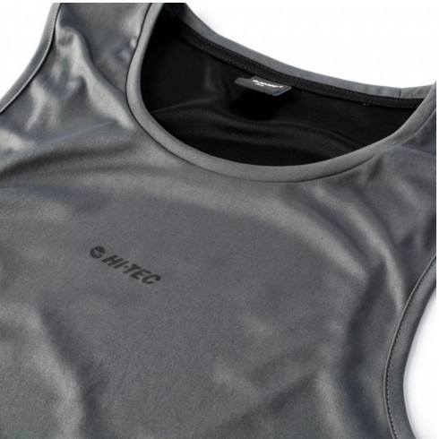 Фото Чоловіча спортивна майка HI-TEC ARIEN-IRON GATE/BLACK - зображення 3