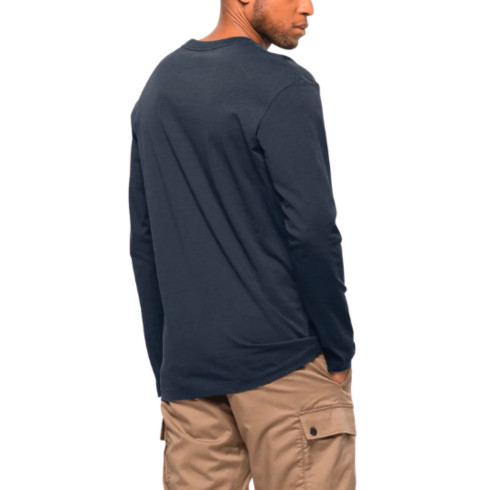 Чоловіча футболка з довгим рукавом Jack Wolfskin ESSENTIAL LONGSLEEVE M 1808821_1010 - зображення 2 Фото Чоловіча футболка з довгим рукавом Jack Wolfskin ESSENTIAL LONGSLEEVE M 1808821_1010 - зображення 2