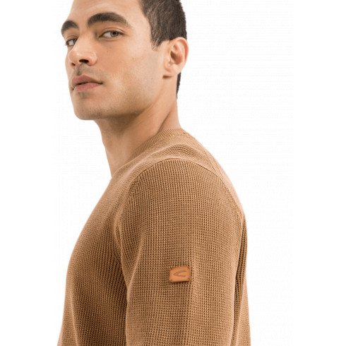 Фото Джемпер чоловічий Camel Active Knit 1/1 Crewneck 409545-8K10-19 - зображення 4