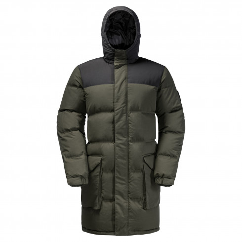 Фото Напівпальто чоловіче пухове Jack Wolfskin ALEX LONG DOWN JKT M 1207251_4018 - зображення 2
