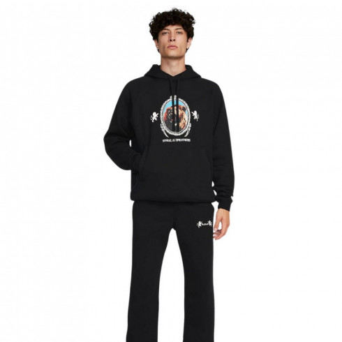 Фото Чоловіче худі NIKE LEBRON JAMES BRUSH PULL-OVER HOODIE BLACK FB7123-010 - зображення 4