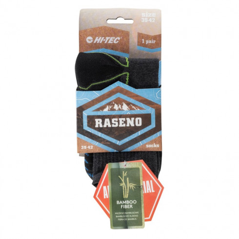 Фото Шкарпетки HI-TEC RASENO-DARK GREY/BLACK/BLUE/LIM - зображення 3