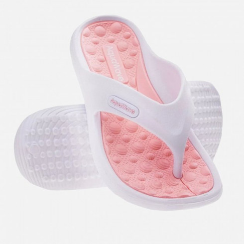 Фото Сланці AQUAWAVE ILAMA JR-WHITE/PEACH SHELL Білий, персиковий - зображення 3