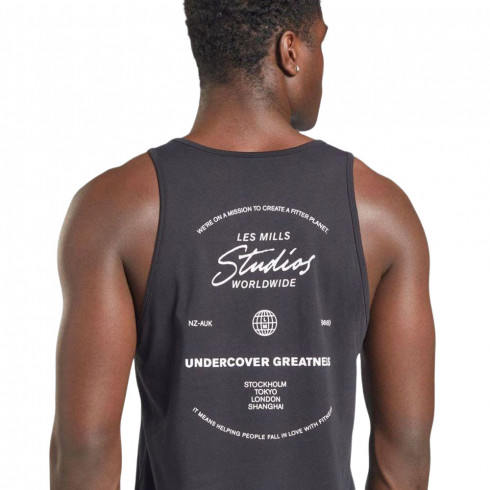 Фото Майка чоловіча Reebok Lm Graphic Tank Black HD4138 - зображення 4