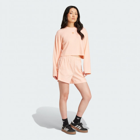 Фото Жіночій укорочений лонгслів Adidas Essentials Wide Rib Originals JD5122 - зображення 3